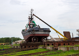 Dock repair of the "Buk" tugboat completed