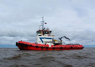 Завершен доковый ремонт морского буксира "Антей"